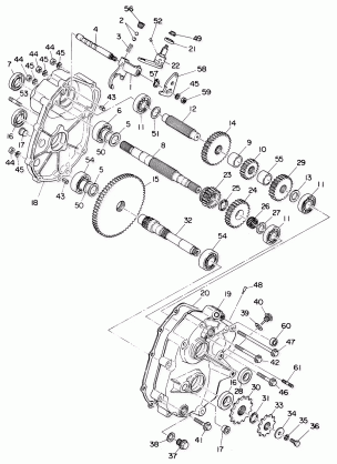 GEARCASE ASSEMBLY 4X4 (4919831983037A)