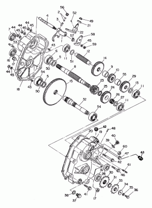 GEARCASE ASSEMBLY UPDATED 2-91 6X6 (4919811981033A)