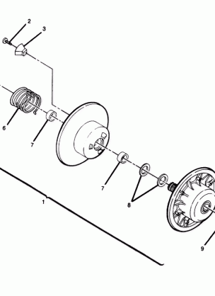 DRIVEN CLUTCH ASSEMBLY 6X6 (4919811981032A)