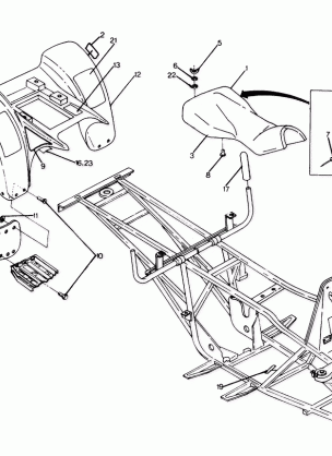 REAR CAB ASSEMBLY 6X6 (4919811981002A)