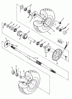 REAR WHEEL DRIVE ASSEMBLY UPDATED 2-91 6X6 (4919811981023A)