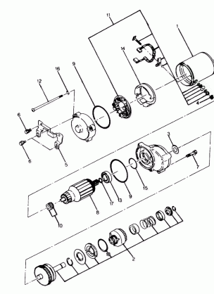 STARTING MOTOR ASSEMBLY 6X6 (4919811981047A)