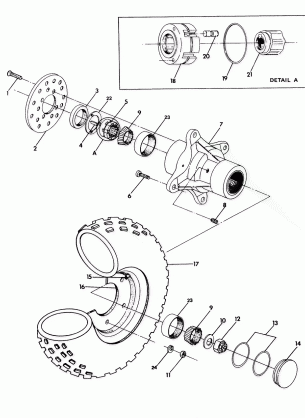 FRONT WHEEL ASSEMBLY UPDATED 2-91 6X6 (4919811981017A)