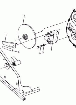 GEARCASE / BRAKE MOUNTING 6X6 (4919811981037A)