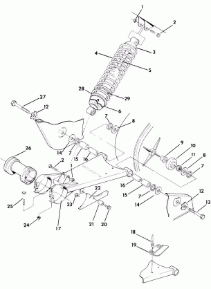 Swing Arm Weldment and Rear Shock Assembly (4918411841021A)