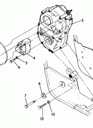 Right Hand Gearcase and Brake Mounting Updated 5 / 90 (4917721772029A)