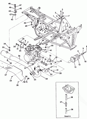 ENGINE & MUFFLER MOUNTING 350 2X4 (4918531853005A)