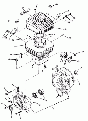 Crankcase and Cylinder Assembly (4917731773041A)