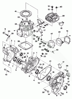 Crankcase and Cylinder Assembly (4918541854041A)