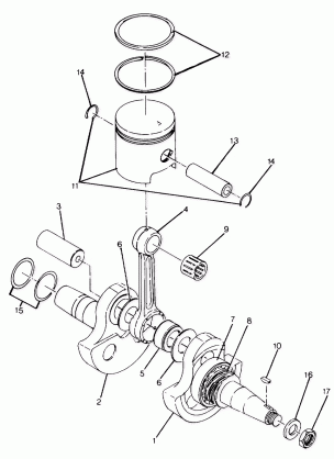 Crankshaft and Piston Assembly (4917711771034A)