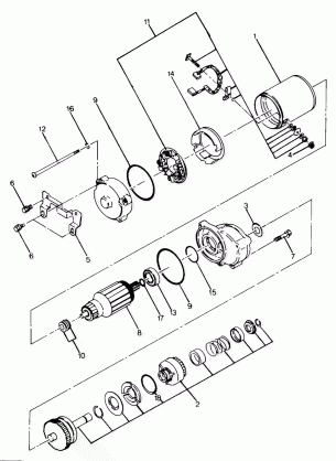 Starting Motor Assembly Updated 5 / 90 (4917711771037A)