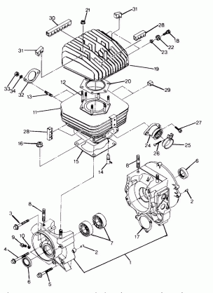 Crankcase and Cylinder Assembly (4917741774036A)