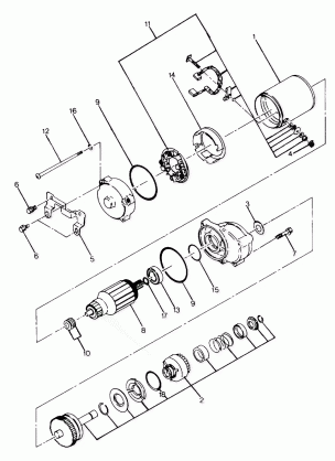 Starting Motor Assembly Updated 5 / 90 (4917741774040A)