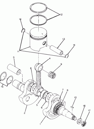 Crankshaft and Piston Assembly (4916341634033A)