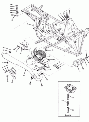 Engine and Muffler Mounting (4916341634005A)