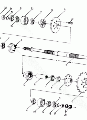 Middle Drive Assembly (4917741774025A)