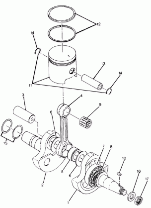 Crankshaft and Piston Assembly (4916351635044A)