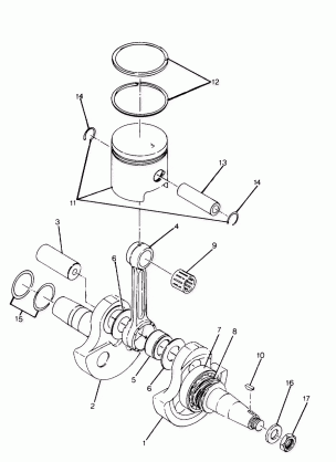 Crankshaft and Piston Assembly (4916331633032A)