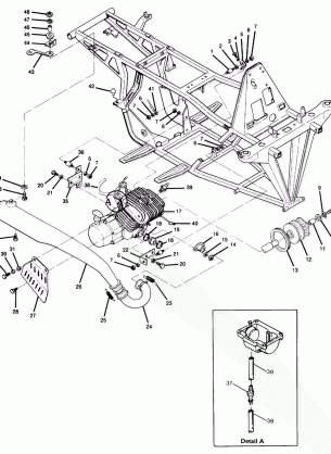 Engine and Muffler Mounting (4916331633005A)