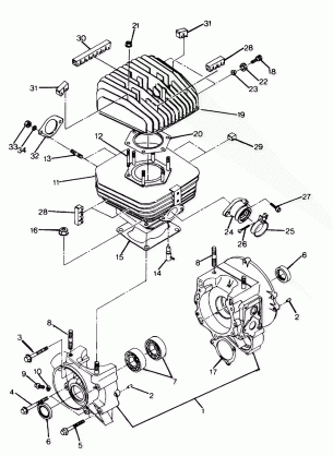 Crankcase and Cylinder Assembly (4916361636036A)