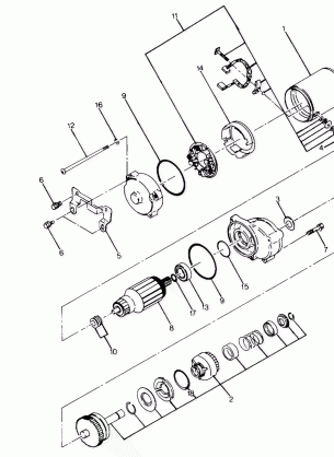 Starting Motor Assembly (4916361636040A)