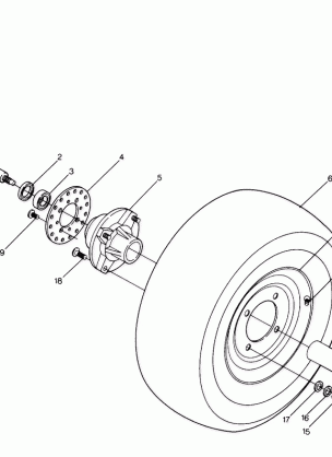 Front Wheel Assembly (4916361636017A)