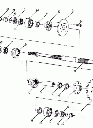 Middle Drive Assembly (4916361636025A)