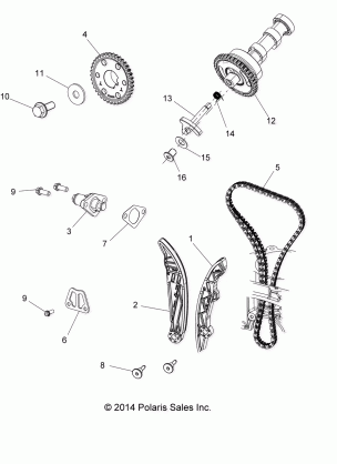 ENGINE CAM CHAIN AND SPROCKET - A15DAA32AA / AJ (49ATVCAMCHAIN14SP325)