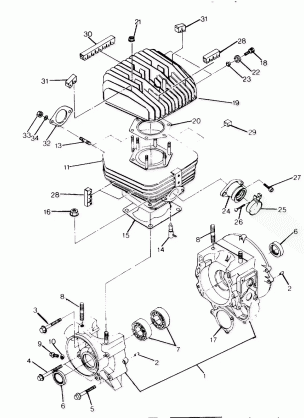 Crankcase and Cylinder Assembly (4915951595036A)