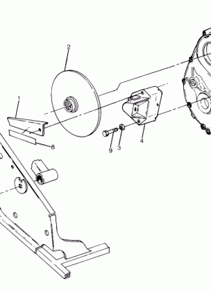 Right Hand Gearcase and Brake Mounting (4915951595034A)