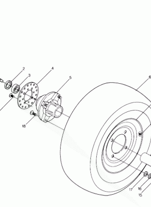 Front Wheel Assembly (4915951595017A)