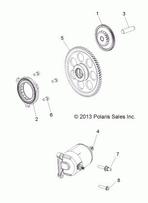 ENGINE STARTER DRIVE - A15DAA32AA / AJ (49ATVSTARTER14SP325)