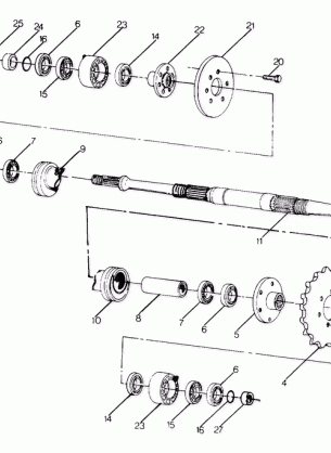 Middle Drive Assembly (4915951595025A)