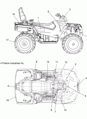 BODY DECALS - A15SDA57HH / HA (49ATVDECAL15TRGMD)