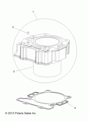 ENGINE CYLINDER - A15SEA32HA (49ATVCYLINDER14SP325)