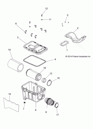 ENGINE AIR INTAKE SYSTEM - A15SEA32AA / AH (49ATVAIRBOX15SPETX)