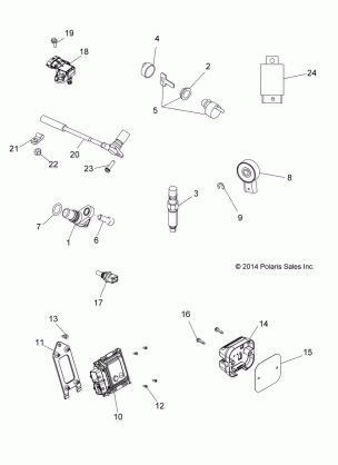 ELECTRICAL SWITCHES SENSORS and ECM - A15SEB57CA / CJ / SEC57CJ / CA (49ATVELECT15QUAD)