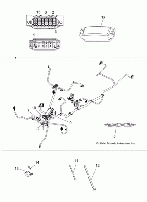 ELECTRICAL MAIN WIRE HARNESS - A15SEH57AD (49ATVHARNESS1570EPS)