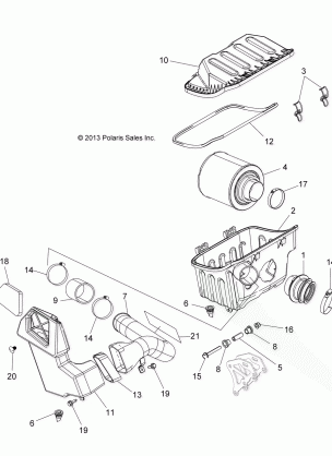 ENGINE AIR INTAKE SYSTEM - A15DAA32EA / EJ (49ATVAIRINTAKE14325)