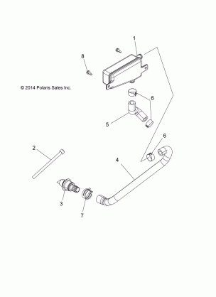 ENGINE BREATHER HOSE - A15DAA32EA / EJ (49ATVBREATHER15325)