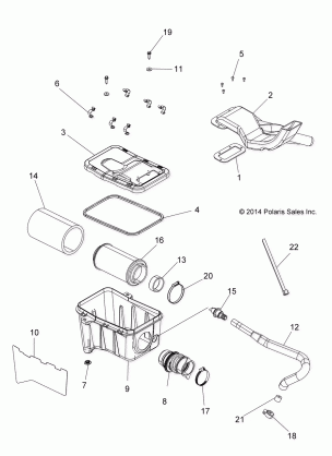 ENGINE AIR INTAKE SYSTEM - A15SET57CA / S57CJ / CA (49ATVAIRBOX15570MD)