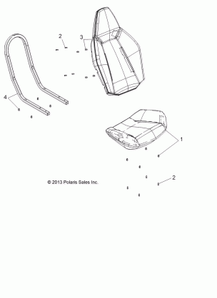 BODY SEAT ASM. - A15DAA32EA / EJ (49ATVSEAT14325)