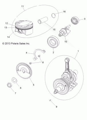 ENGINE CRANKSHAFT PISTON AND BALANCE SHAFT - A15DAA32EA / EJ (49ATVCRANKSHAFT14SP325)