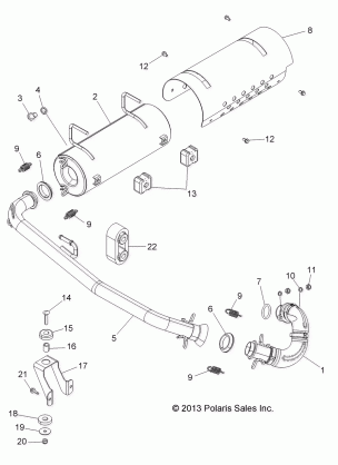 ENGINE EXHAUST SYSTEM - A15DAA32EA / EJ (49ATVEXHAUST14325)