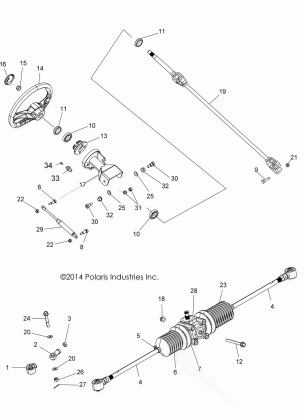 STEERING STEERING ASM. - A15DAA32EA / EJ (49ATVSTEERING14ACEE)