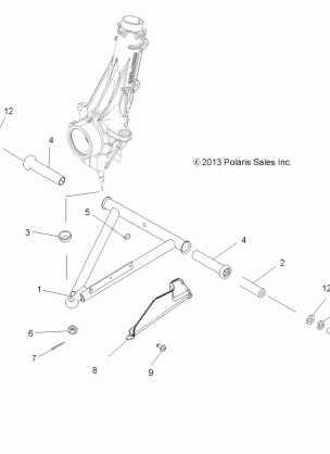 SUSPENSION A-ARM and STRUT MOUNTING - A15DAA32EA / EJ  (49ATVAARM14SP325)