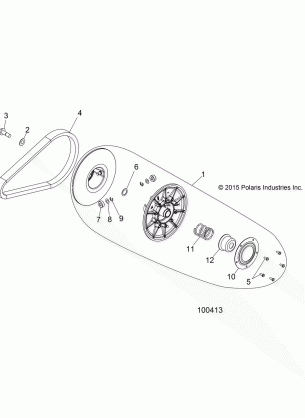 DRIVE TRAIN SECONDARY CLUTCH - A15DAA32EA / EJ (100413)