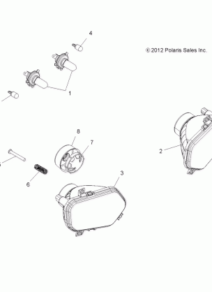 ELECTRICAL HEADLIGHTS - A15DAA32EA / EJ (49ATVHEADLIGHT13850SCRAMI)