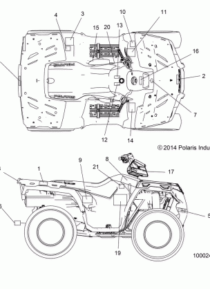 BODY DECALS - A15SHD57AC / E57AS / AM / L57AK (100024)