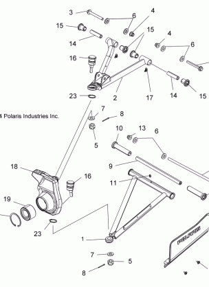 SUSPENSION FRONT - A15SJE57HI (49ATVSUSPFRT15570SP)